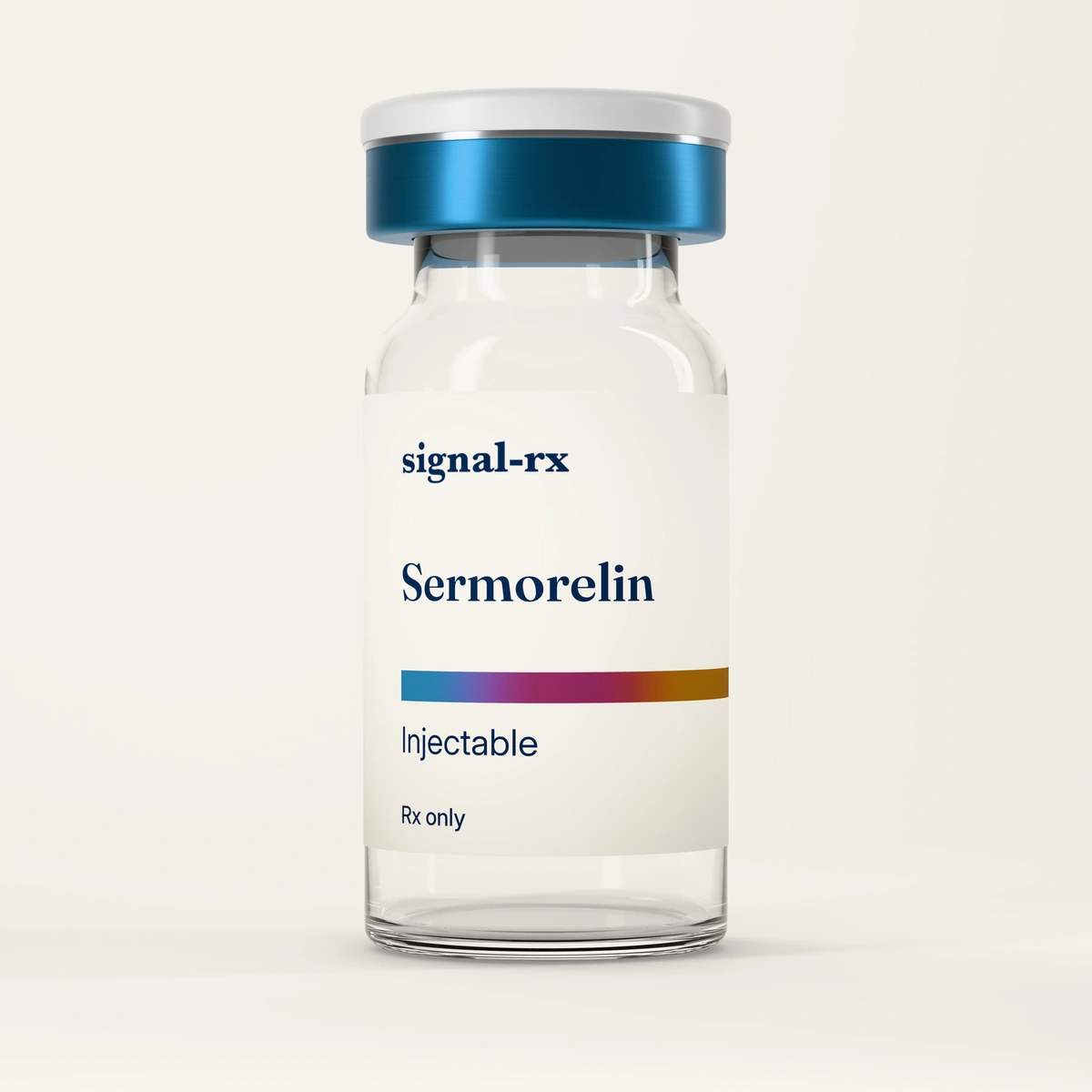 signal-rx Sermorelin vial, front view